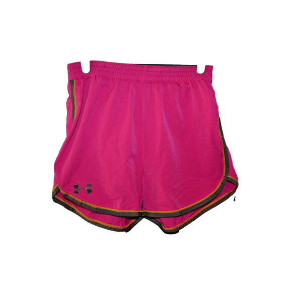 Under Armour Girls Shorts Small Hot Pink Loose Running Walking - Picture 1 of 5